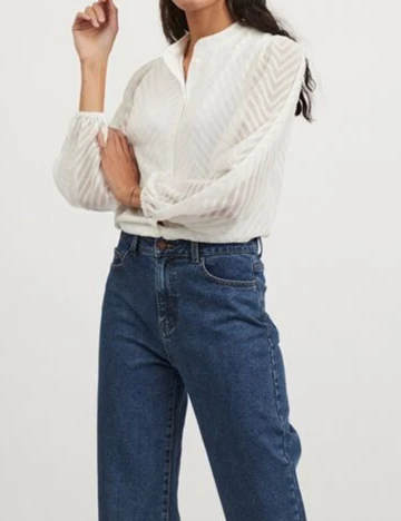 Bluza Vila, alb, 42 Alb
