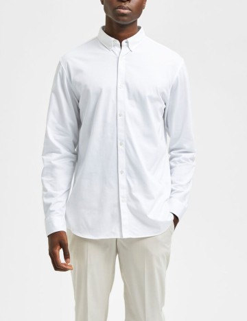 Camasa Selected, alb, XXL