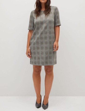 Rochie scurta Mango, gri, L