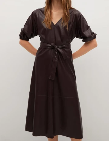 Rochie medie Mango, grena, S