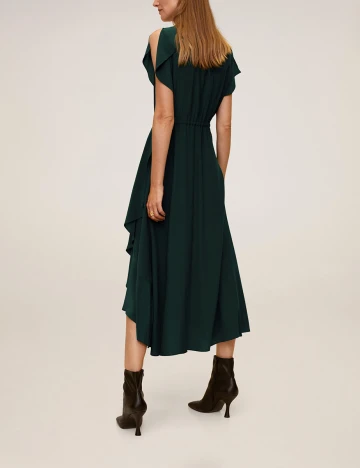 Rochie medie Mango, verde, M