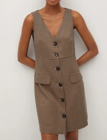 Rochie scurta Mango, maro, M Maro
