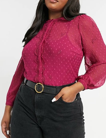 Camasa Junarose, magenta, 46