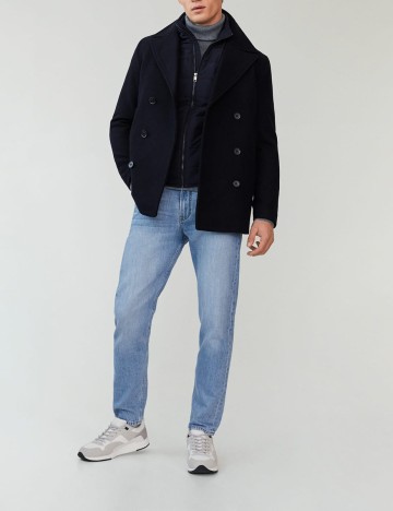 Palton Mango, bleumarin, L