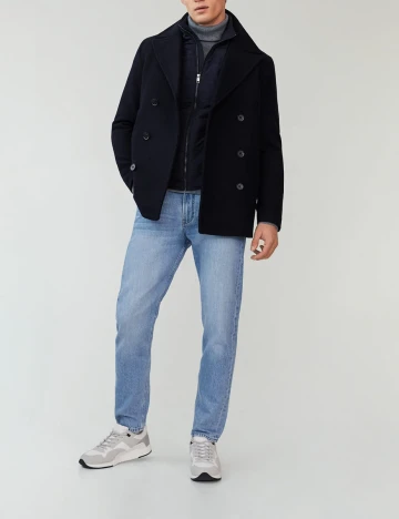 Palton Mango, bleumarin, L