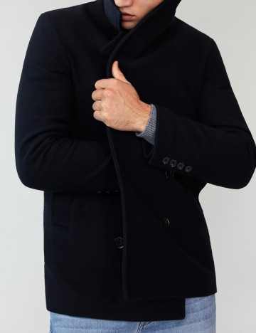 Palton Mango, bleumarin, L