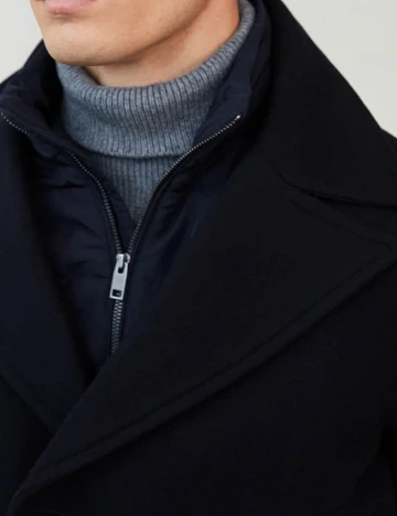 Palton Mango, bleumarin, L