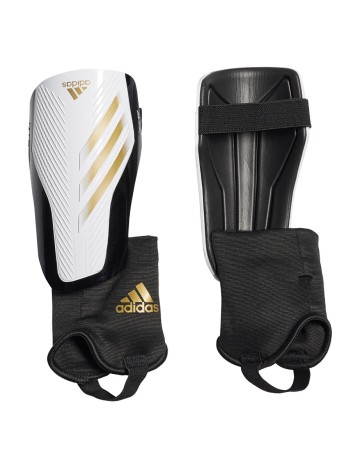 Aparatori de fotbal Adidas, alb, XL