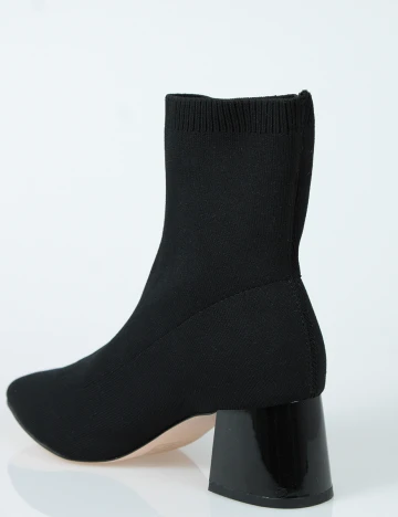 Botine Reserved, negru, 39 Negru