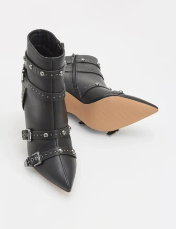 Botine Reserved, negru, 38 Negru