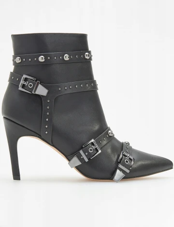 Botine Reserved, negru, 38 Negru