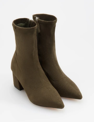 Botine Reserved, kaki, 41 Verde