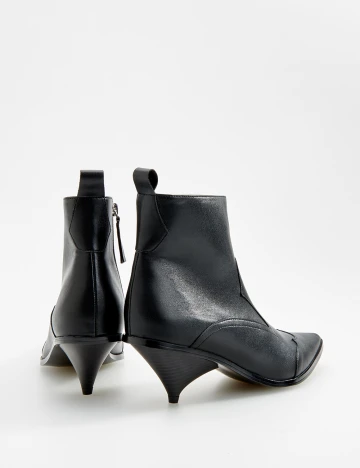 Botine Reserved, negru, 38