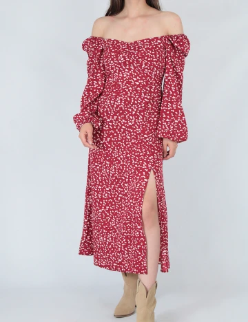 Rochie medie SHEIN, rosu, M