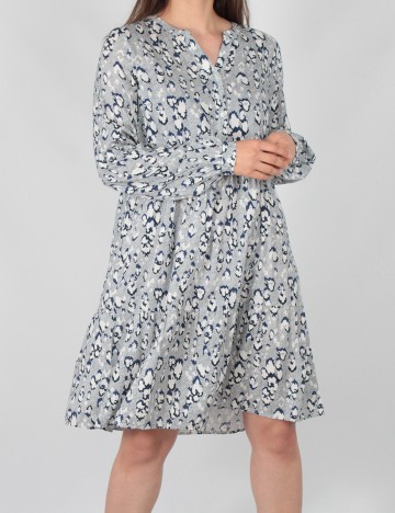 Rochie Scurta Pieces, albastru, XS