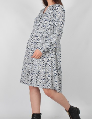 Rochie Scurta Pieces, albastru, XS