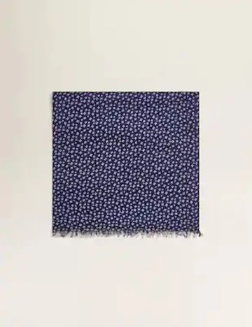 Esarfa Mango, bleumarin, universal Albastru