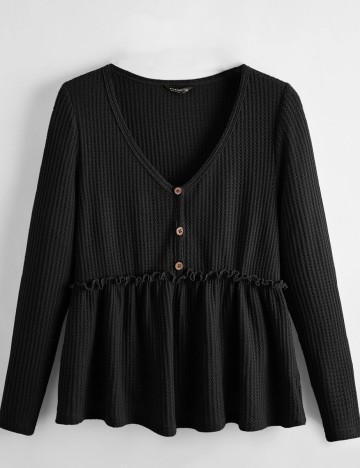 Bluza SHEIN CURVE, negru, 0 XL