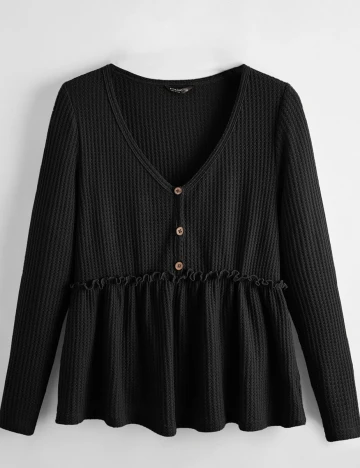 Bluza SHEIN CURVE, negru, 0 XL