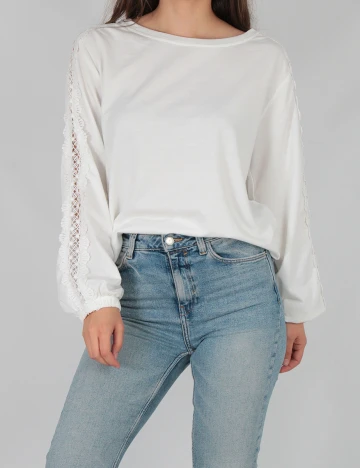 Bluza SHEIN, alb, M