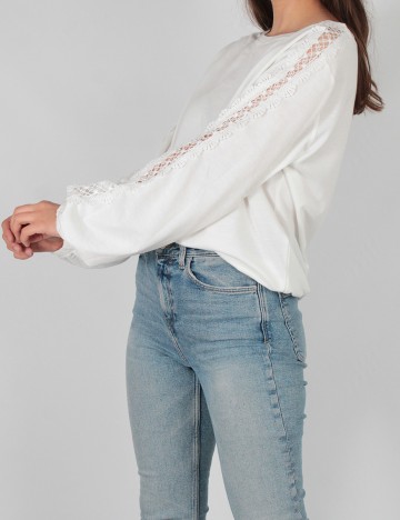Bluza SHEIN, alb, M