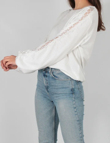 Bluza SHEIN, alb, M
