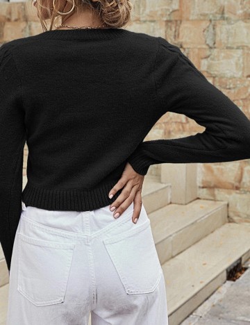 Pulover SHEIN, negru, M