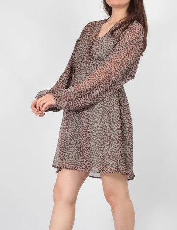 Rochie Scurta SHEIN, maro, L
