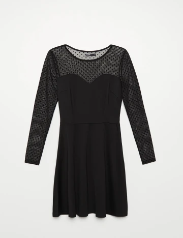Rochie scurta CROPP, negru, L