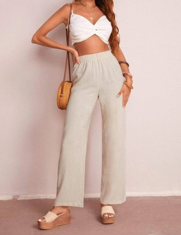 Pantaloni SHEIN, bej, S