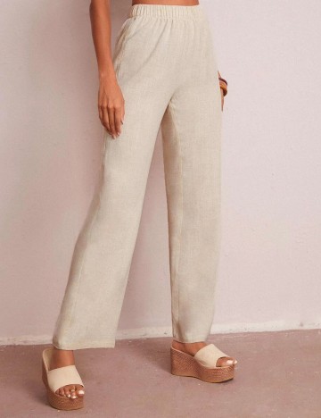 Pantaloni SHEIN, bej, S