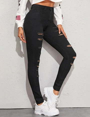 Pantaloni SHEIN, negru, L