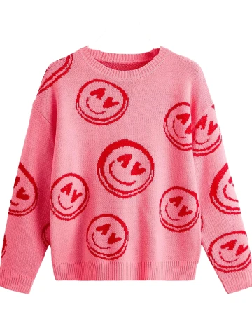 Pulover SHEIN, roz, L
