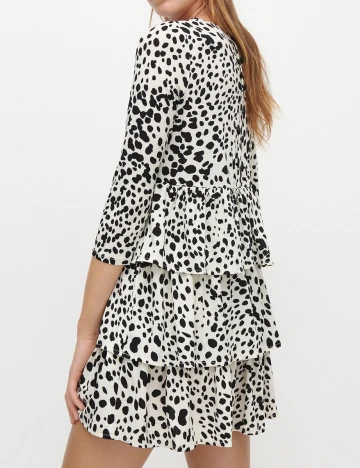 Rochie scurta Reserved, crem, L Crem