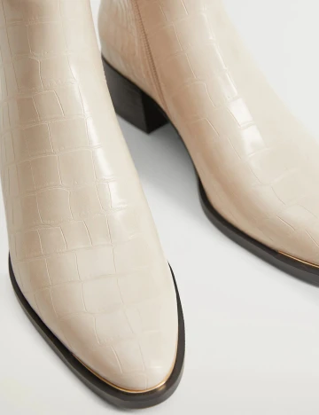 Botine Mango, bej, 40