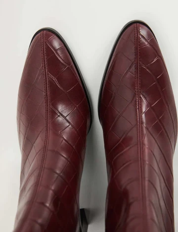 Botine Mango, visiniu, 38