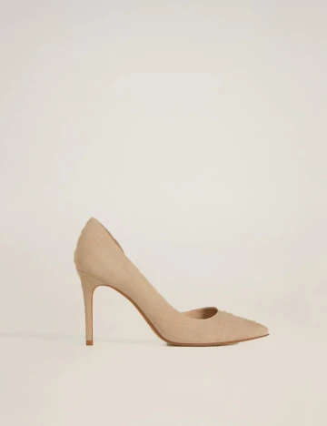 Pantofi Mango, bej