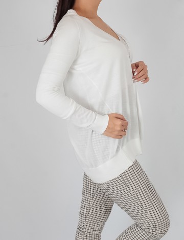 Cardigan Comma, alb, 34