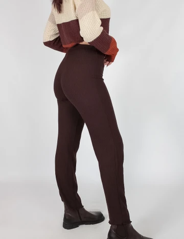 Pantaloni SHEIN, maro, S