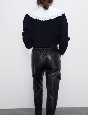 Pantaloni Zara, negru, XS