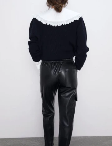Pantaloni Zara, negru, XS