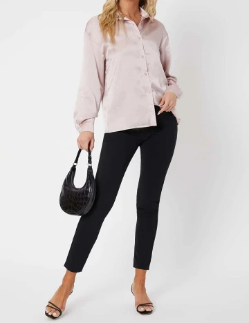 Pantaloni SHEIN, negru, S Negru