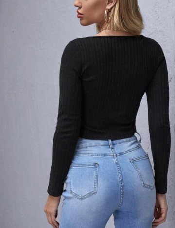 Top SHEIN, negru, S