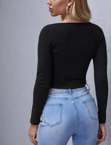 Top SHEIN, negru, S