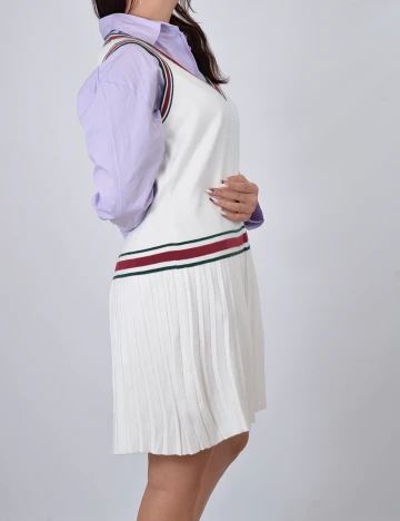 Rochie scurta MOTF, alb, L Alb