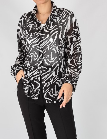 Camasa SHEIN, negru, S