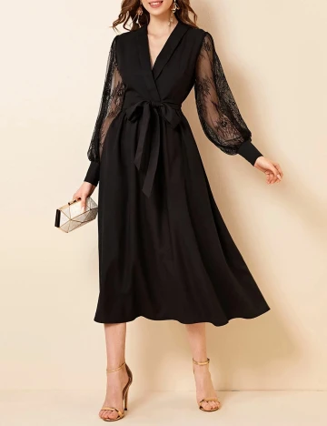 Rochie Medie SHEIN, negru, XS Negru