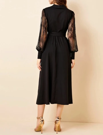 Rochie Medie SHEIN, negru, XS Negru