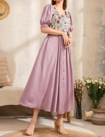 Rochie medie SHEIN, lila, XL