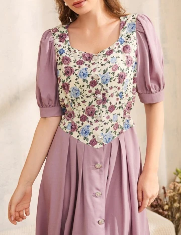 Rochie medie SHEIN, lila, XL